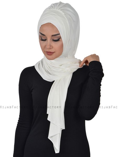 Tamara - Hijab De Algodón Práctico Crema