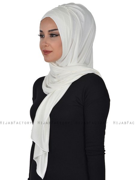 Tamara - Hijab De Algodón Práctico Crema