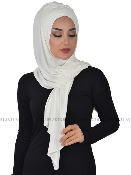 Tamara - Hijab De Algodón Práctico Crema