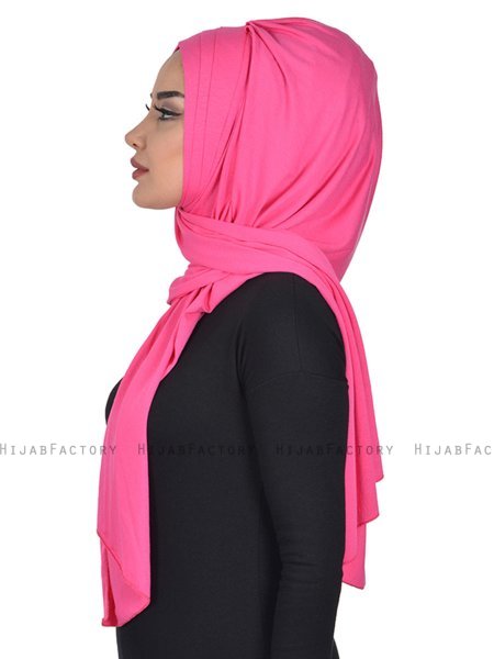 Tamara - Hijab De Algodón Práctico Fucsia