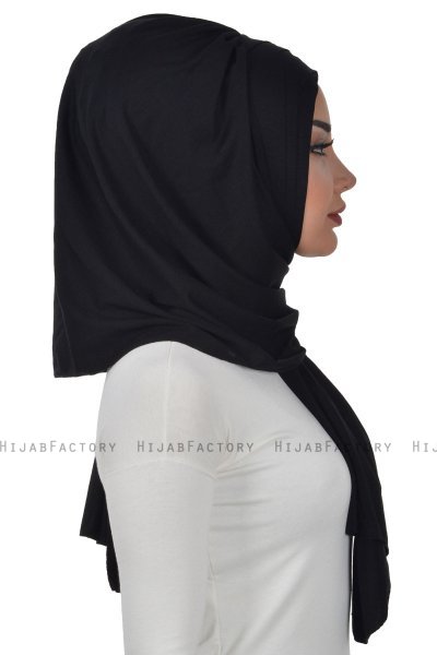 Tamara - Hijab De Algodón Práctico Negro