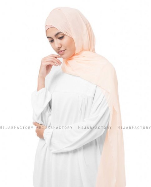 Tender Peach - Aprikos Poly Chiffon Hijab 5RA31a