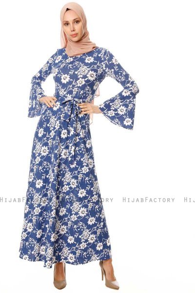 Turna - Vestido Floral Azul