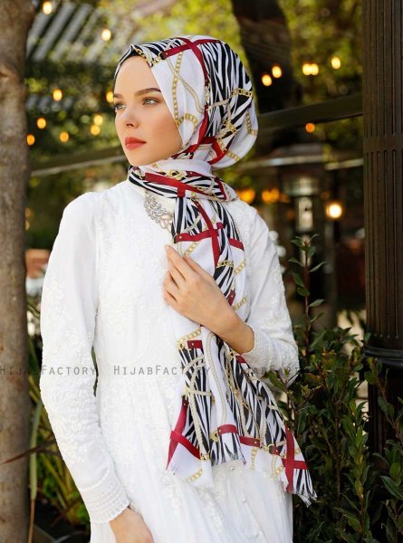 Amapola - Hijab Estampado Burdeos - Sal Evi