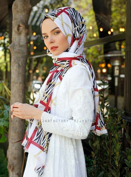 Amapola - Hijab Estampado Burdeos - Sal Evi