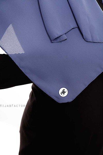 Yara - Hijab Crepe One-Piece Práctico Índigo