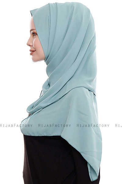 Yara - Hijab Crepe One-Piece Práctico Menta