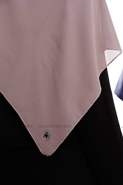 Yara - Hijab Crepe One-Piece Práctico Taupe Oscuro