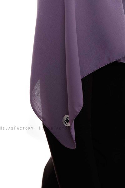 Yara - Hijab Crepe One-Piece Práctico Ciruelas