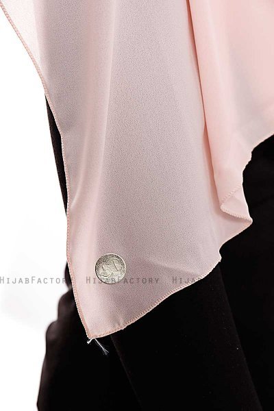Yara - Hijab Crepe One-Piece Práctico Rosado