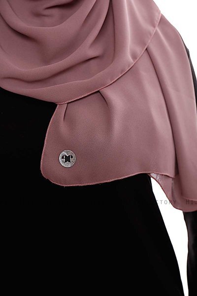 Yara - Hijab Crepe One-Piece Práctico Rose Pink
