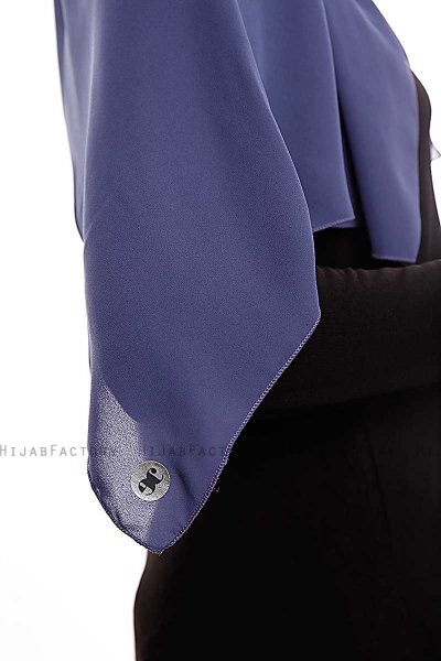Yara - Hijab Crepe One-Piece Práctico Royal Blue