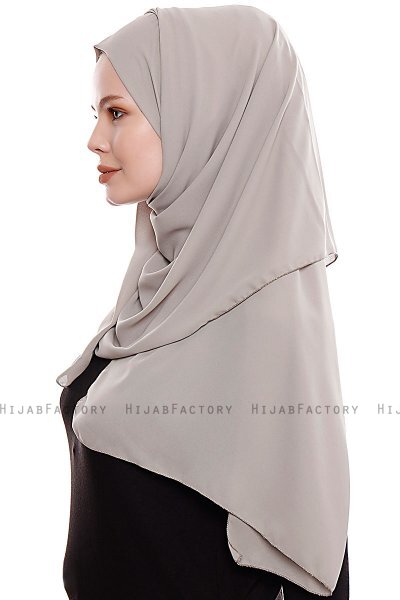 Yara - Hijab Crepe One-Piece Práctico Sand