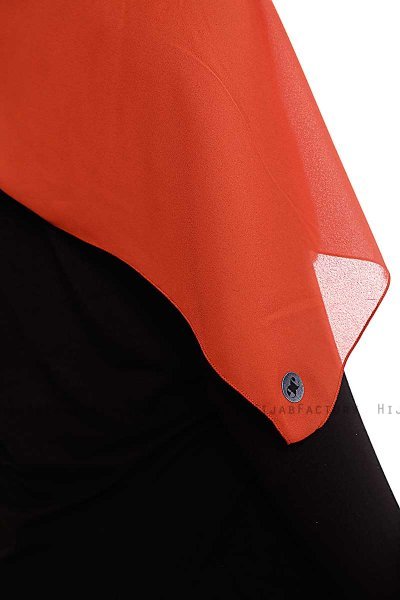 Yara - Hijab Crepe One-Piece Práctico Ladrillo