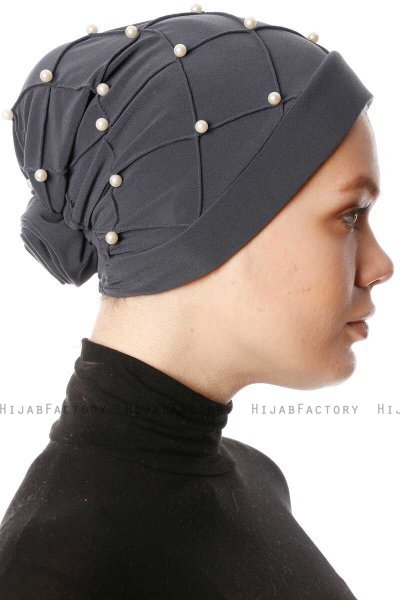Yaren - Turbante Crepe Chiffon Antracita - Sehr-i Sal