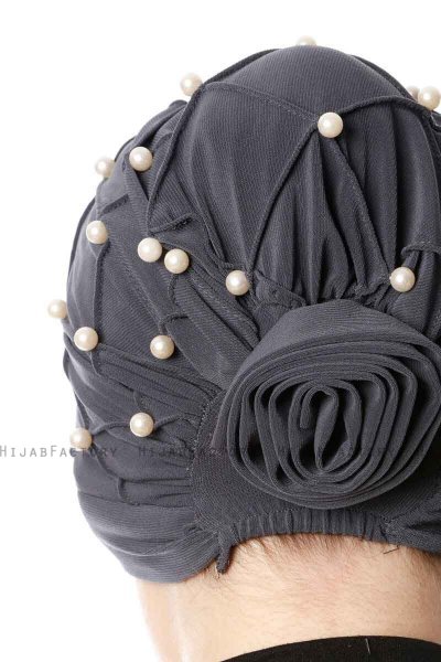Yaren - Turbante Crepe Chiffon Antracita - Sehr-i Sal