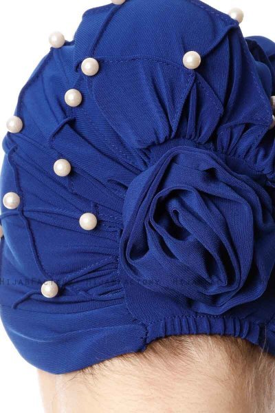 Yaren - Turbante Crepe Chiffon Azul - Sehr-i Sal