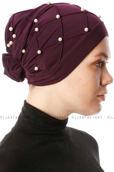 Yaren - Turbante Crepe Chiffon Púrpura - Sehr-i Sal