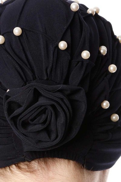 Yaren - Turbante Crepe Chiffon Azul Marino - Sehr-i Sal