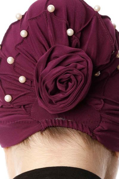 Yaren - Turbante Crepe Chiffon Ciruelas - Sehr-i Sal