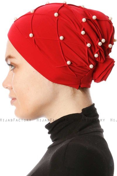 Yaren - Turbante Crepe Chiffon Rojo - Sehr-i Sal