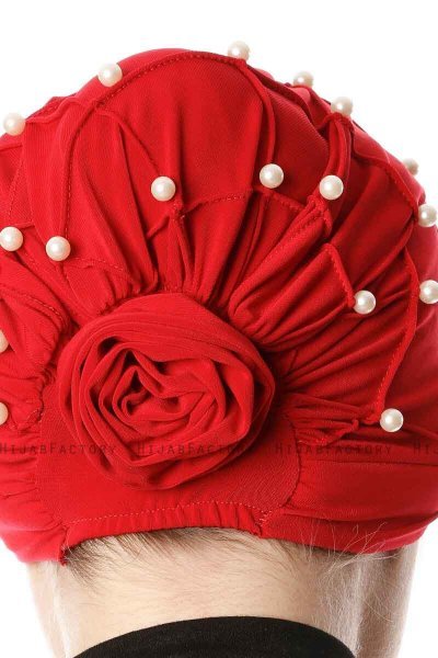Yaren - Turbante Crepe Chiffon Rojo - Sehr-i Sal