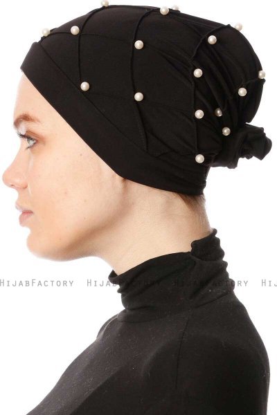 Yaren - Turbante Crepe Chiffon Negro - Sehr-i Sal