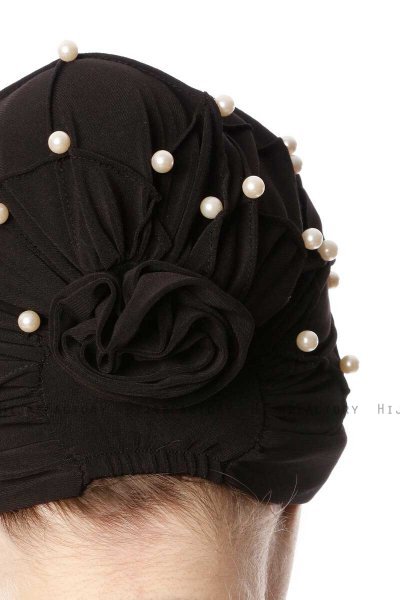 Yaren - Turbante Crepe Chiffon Negro - Sehr-i Sal
