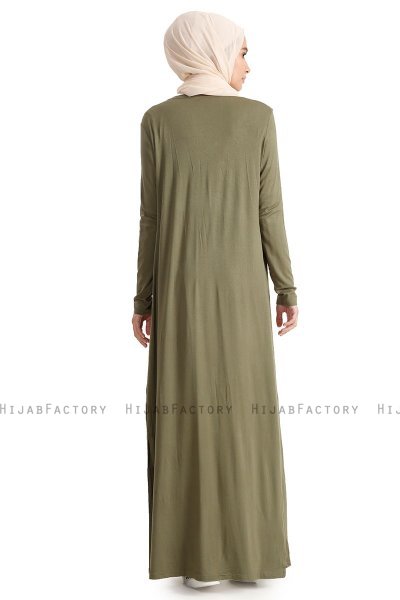 Yasmin - Cardigan Larga Khaki