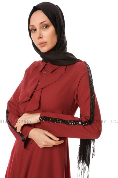 Yussra - Vestido Burdeos - Burun