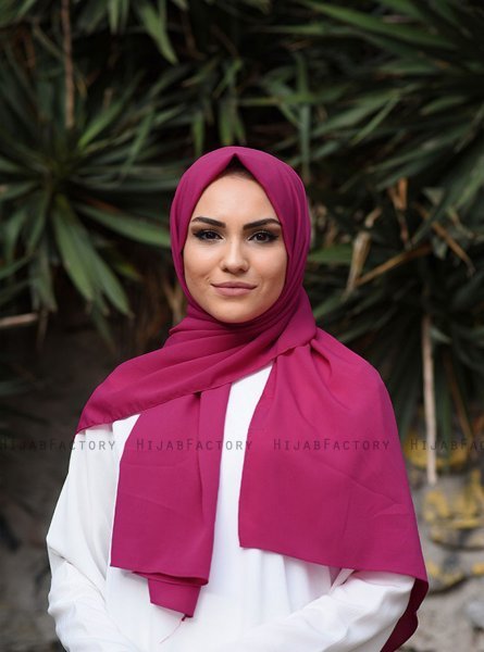 Zahra - Hijab De Crepe Cereza - Mirach