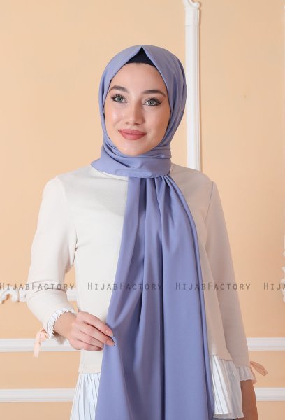 Zahra - Hijab De Crepe Denim - Mirach