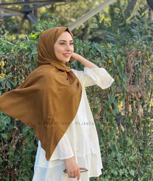 Zahra - Hijab De Crepe Camello - Mirach