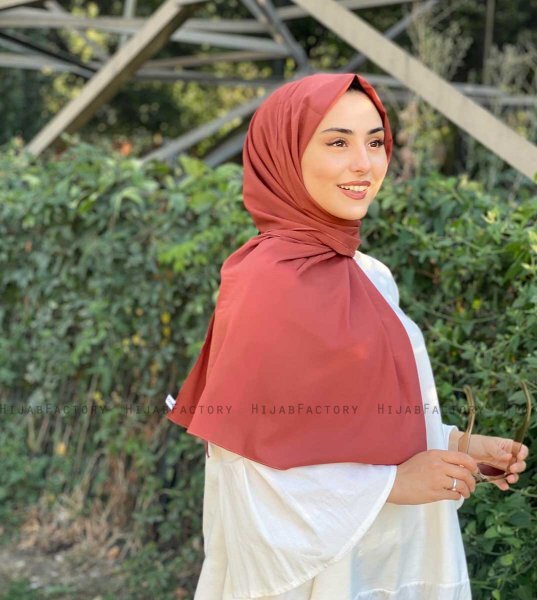 Zahra - Hijab De Crepe Ladrillo - Mirach