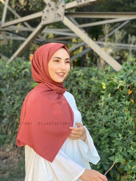 Zahra - Hijab De Crepe Ladrillo - Mirach