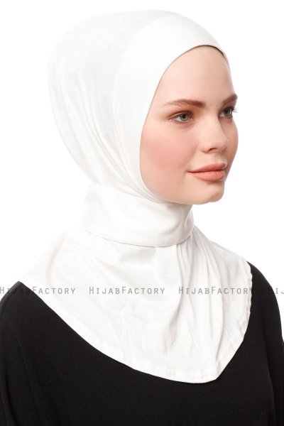 Zeliha - Hijab Práctico Viscosa Crema