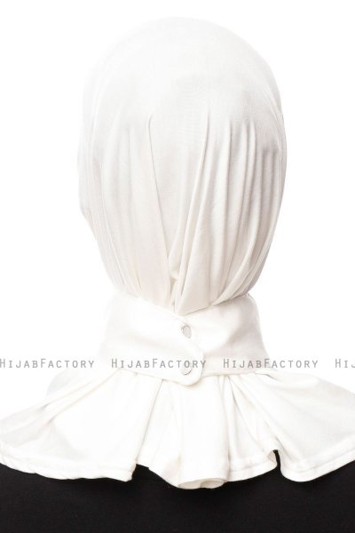 Zeliha - Hijab Práctico Viscosa Crema