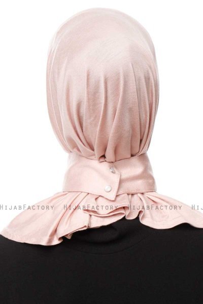 Zeliha - Hijab Práctico Viscosa Rosa De Antaño
