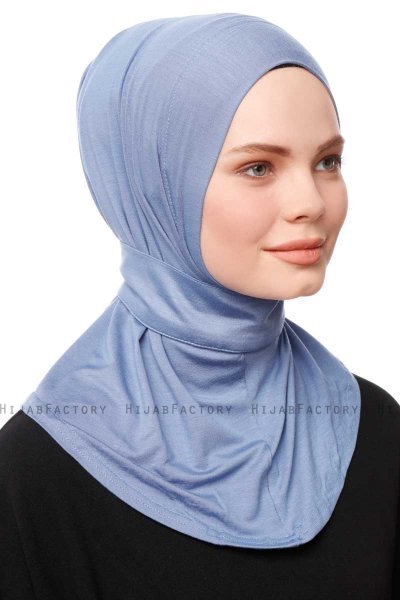 Zeliha - Hijab Práctico Viscosa Indigo