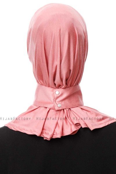 Zeliha - Hijab Práctico Viscosa Rosa Oscuro