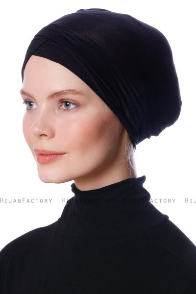 Zeynep - Pañuelo Parizien Negro - Ecardin