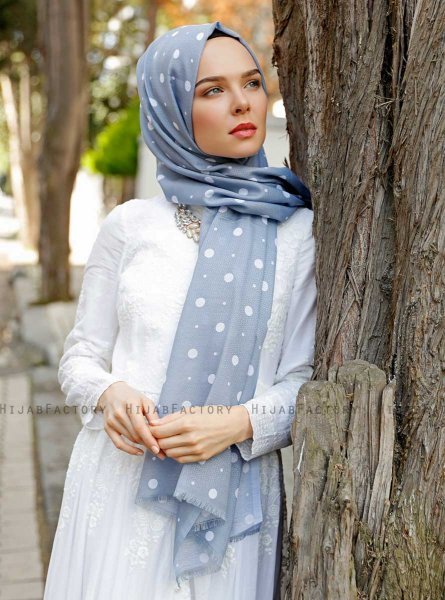 Zinera - Hijab Estampado Gris - Sal Evi