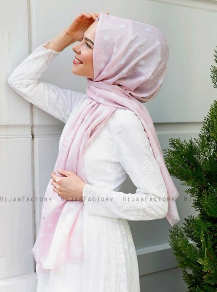 Zinera - Hijab Estampado Rosado - Sal Evi
