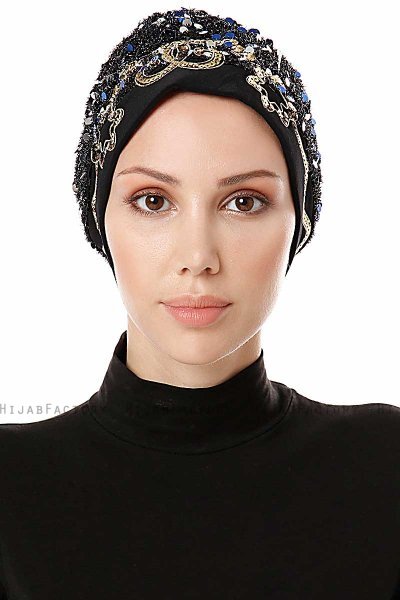 Zuleyha - Turbante Azul Marino