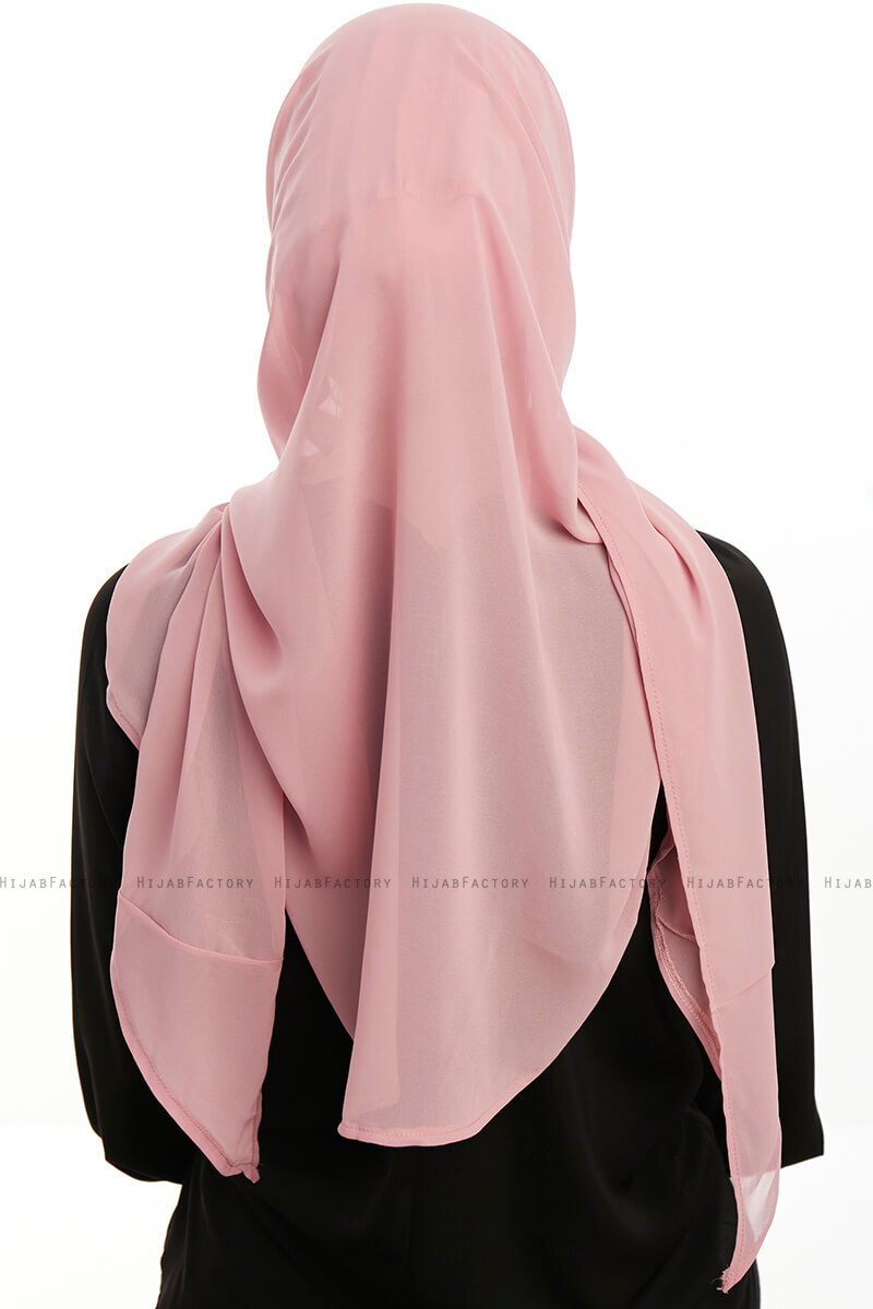 Sahar - Hijab Chiffon One Piece Rosa Oscuro