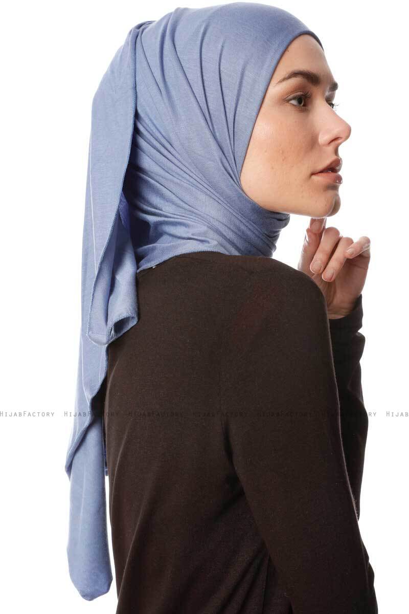 Hijab Jersey Melek Chal Jersey Índigo Elástico Desde Ecardin